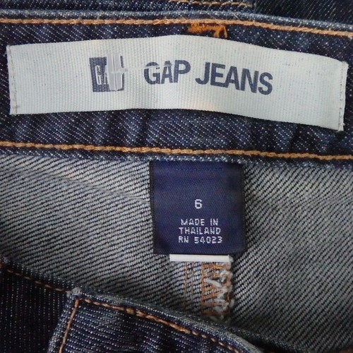 Gap Womens 6 Small Blue Denim Jean Skirt Medium Wash Zip Pockets Pencil Pleat - Picture 5 of 6