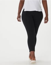 LOGO Layers by Lori Goldstein Petite Cropped Leggings Black PXS A394802