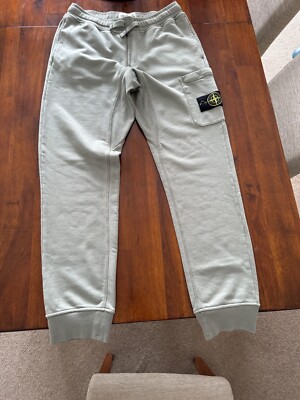 New Stone Island Joggers Tracksuit Bottoms Olive Medium UK