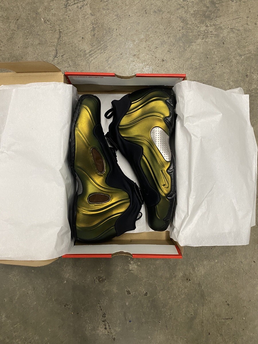 MO品アプリコット Nike Air Flightposite Metallic Gold/Green Goblin 2024 #FV5582-700