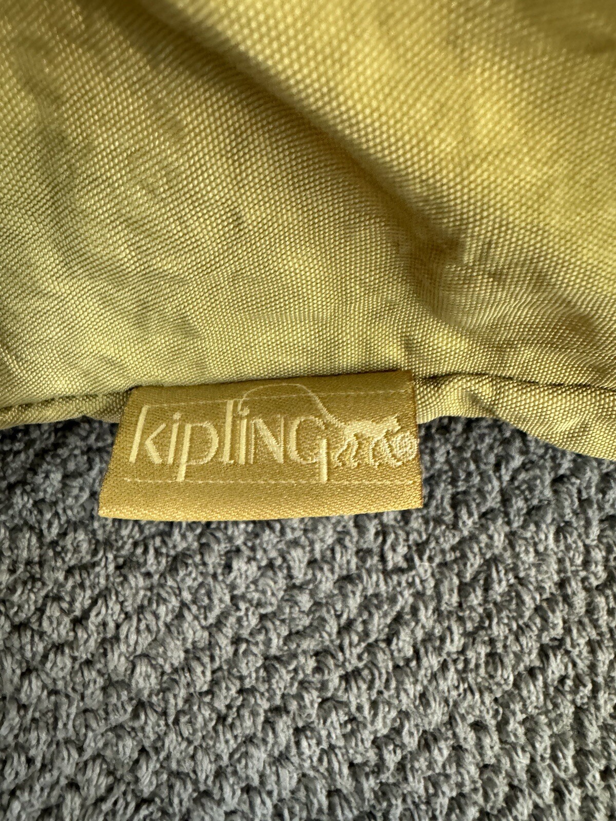 Vintage Kipling Beige drawstring backpack - image 10