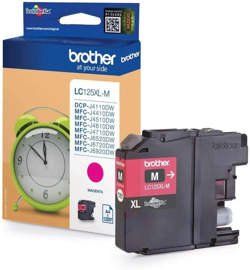 Genuine Brother LC125XL Magenta Ink Cartridges - FREE UK DELIVERY! - VAT inc.