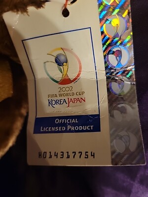 SPECIAL EDITION TY Beanie Baby Champion 2002 FIFA World Cup Korea