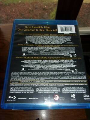 THE LORD OF THE RINGS - THEATRICAL VERSIONS - 3 FILM BLU-RAY
