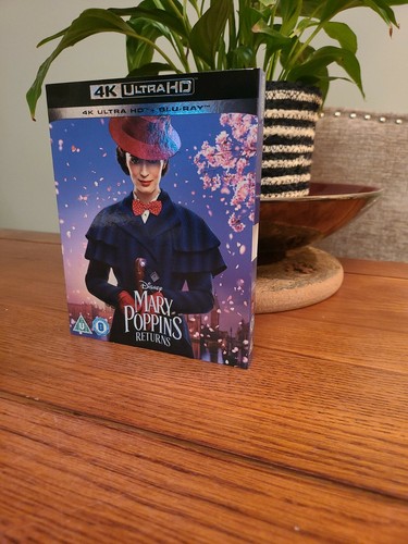 Mary Poppins Returns (4K Ultra HD + Blu-Ray) with Slip Sleeve. New Sealed