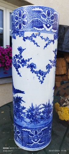 porte parapluie chine décors bleu cobalt - Imagen 8 de 24