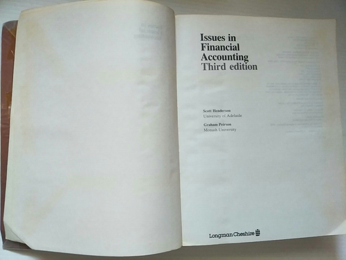 ISSUES IN FINANCIAL ACCOUNTING 3rd Edition-Scott Henderson & Graham Peirson - Picture 3 of 5