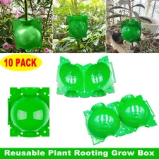 10 Pack Green Plant Root Growing Grafting Ball High Pressure Propagation Box Pod