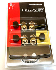Grover Nickel w/Ebony Button Sta-Tite 18:1 Geared Ukulele Tuners U98-18NE