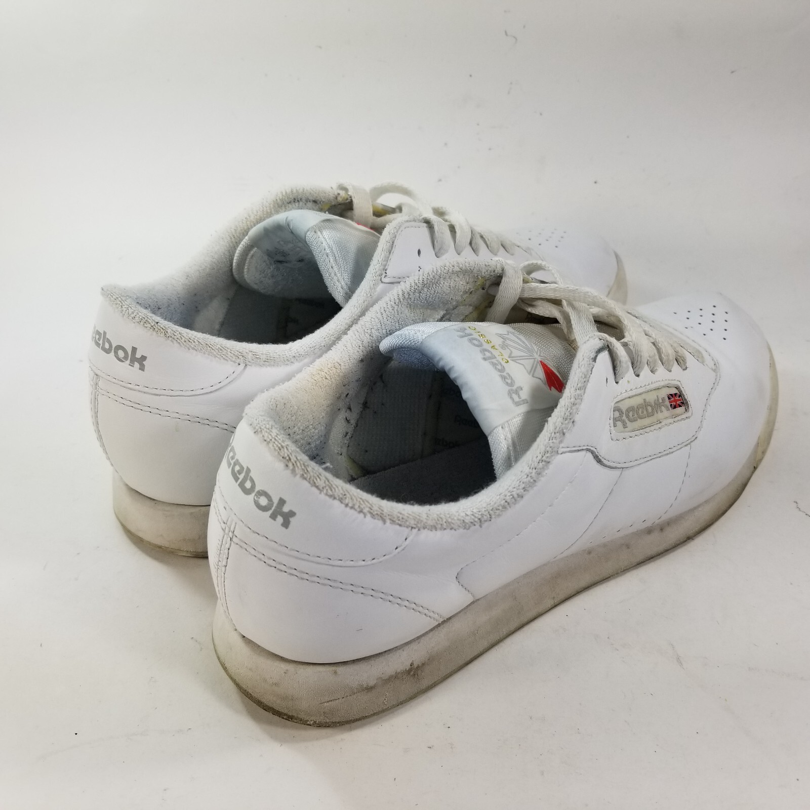 Reebok Womens Classic White Lace Up Low Top Sneaker Shoes Size 8 thumbnail 4
