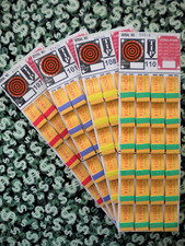  4 Lot   120-P5 REGULAR "NOT Sure" TIP BOARDS 101-116 Pull Tab Jar Tickets