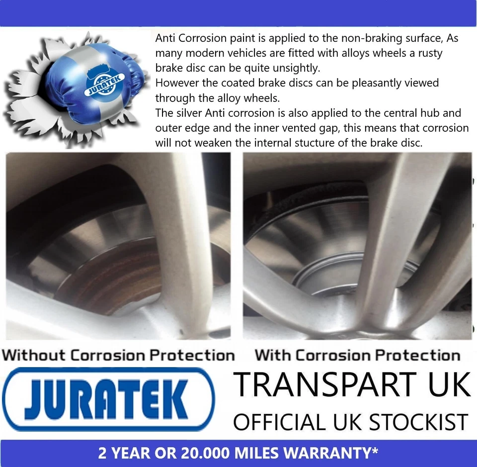 For Vauxhall Movano Rrear Brake Discs and Pads Set 1998 TO 2010 Premium Coated - Image 3 of 3