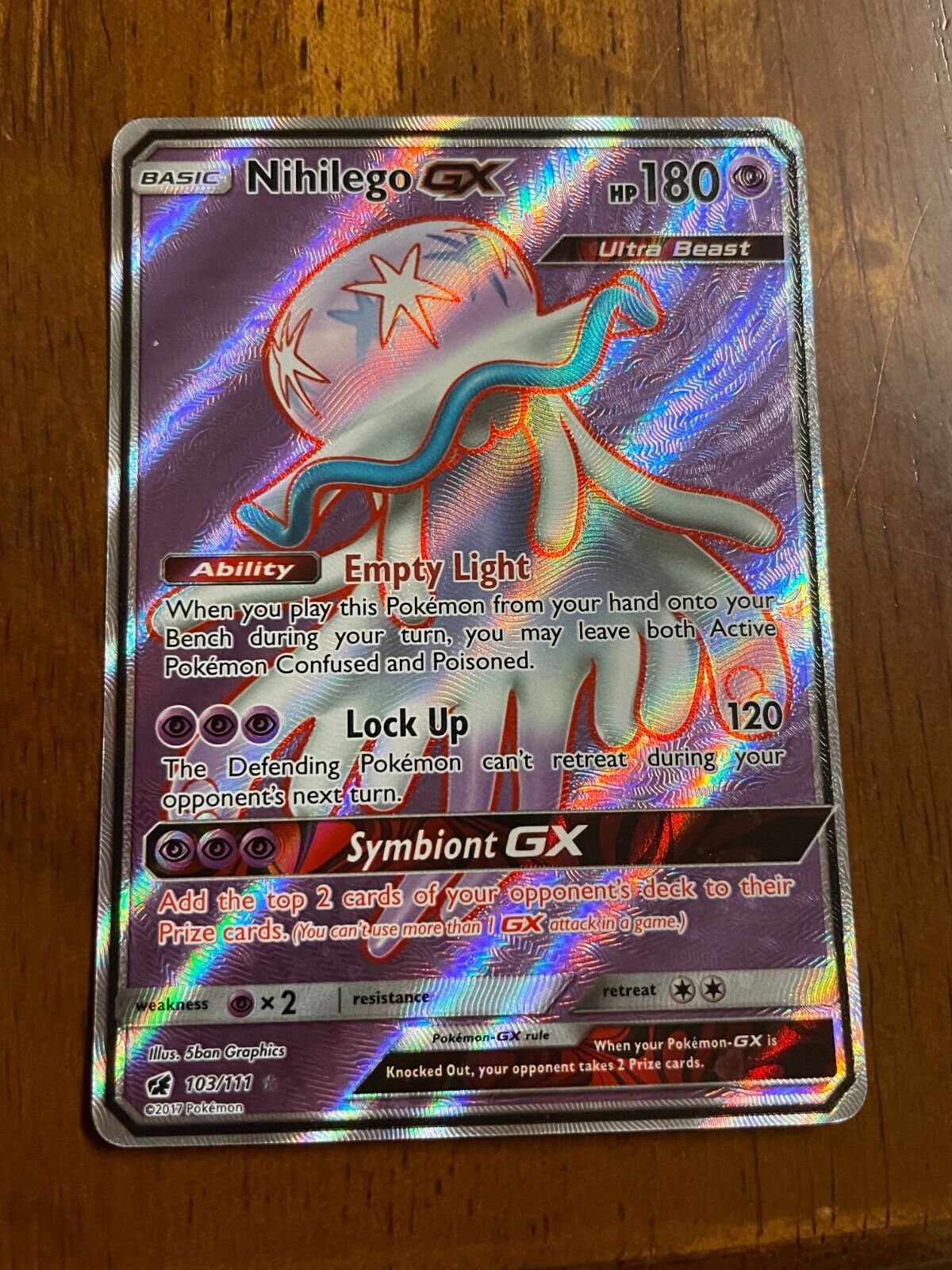 Nihilego Gx 49/111 + 30 Cartas Grátis (originais Copag)