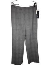 NWT EVAN-PICCONE Black Gray Dress Pants Size 8 Career Work