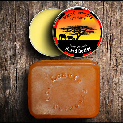 Bartbutter Natur + Naturseife duftend, weich, seidig Bart | Balsam Öl Geschenk