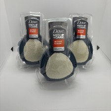 3x - Dove Men Care Shower Tool - Dual Sided Exfoliating Scrub Loofah