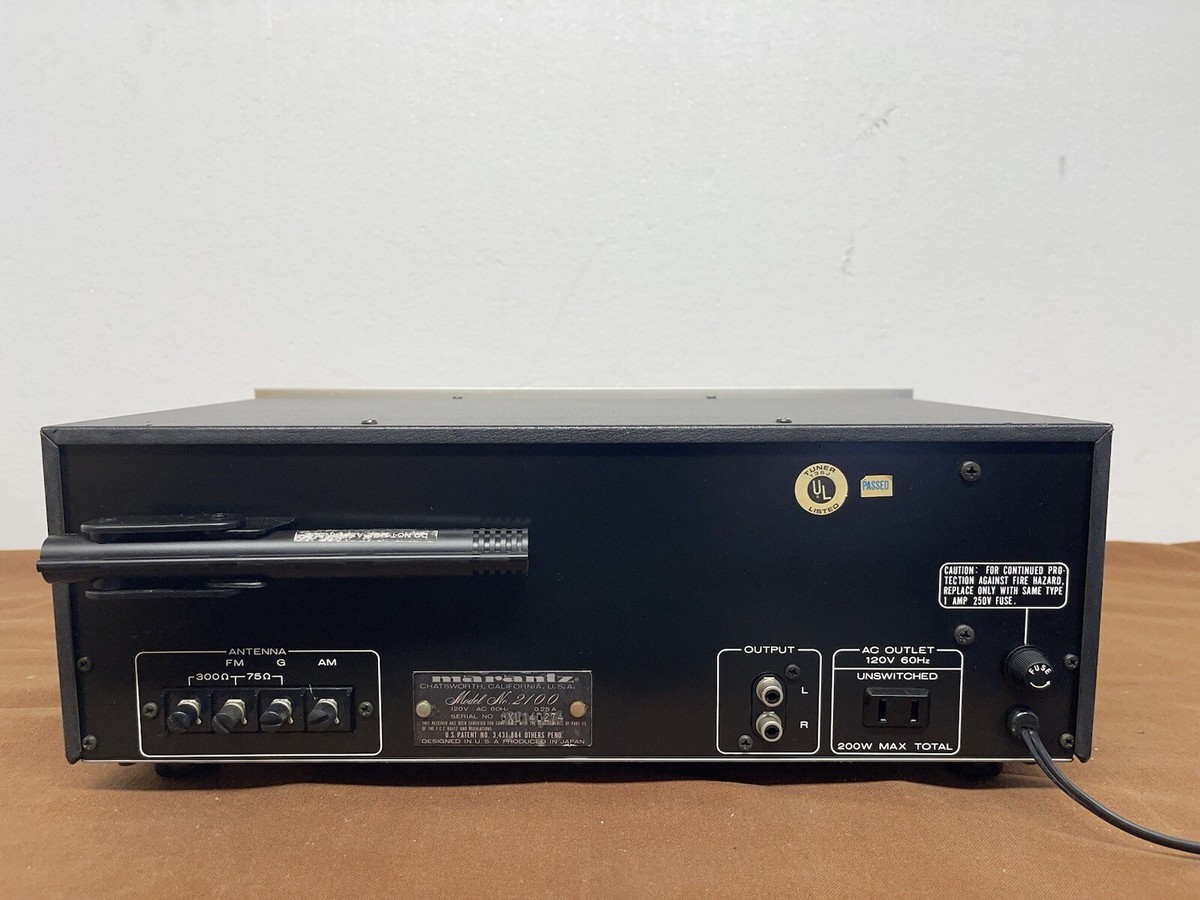 【通電OK】Marantz Model 2100 FM/AMステレオチューナー MARANTZ 2100 FM / AM tuner Model Confirmed Operation Free