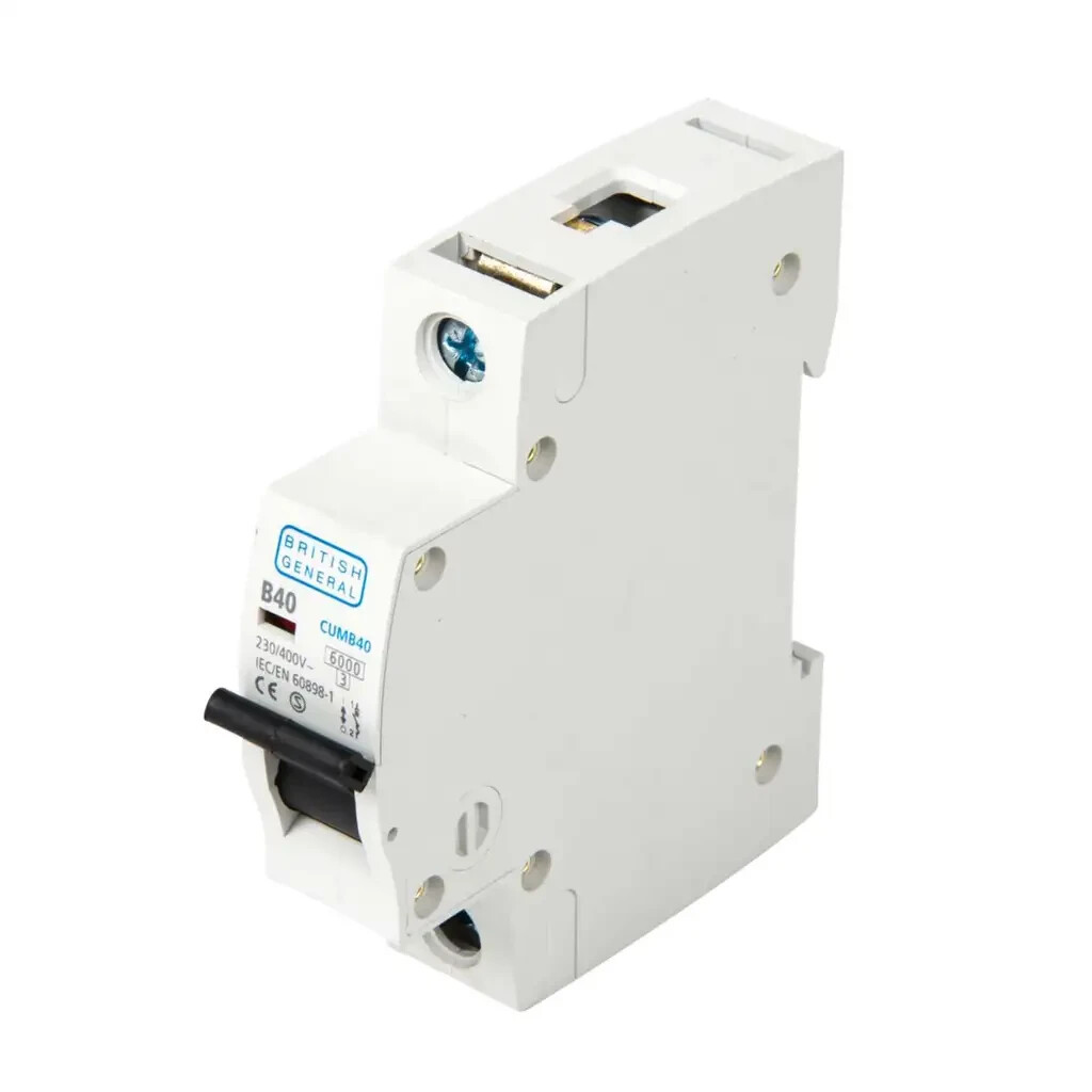 BG CUMB40-01 MCB Single Pole Type B Curve 40A 6kA Miniture Circuit Breaker