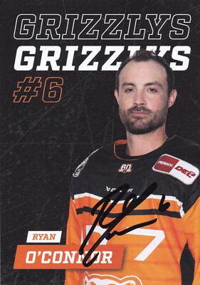 Autogrammkarte Ryan O´Connor - Grizzlys Wolfsburg - 2024/2025  Eishockey