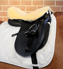 Premium Lammfell Sattelbezug, Sattelsitzbezug: normaler, flacher o. tiefer Sitz 