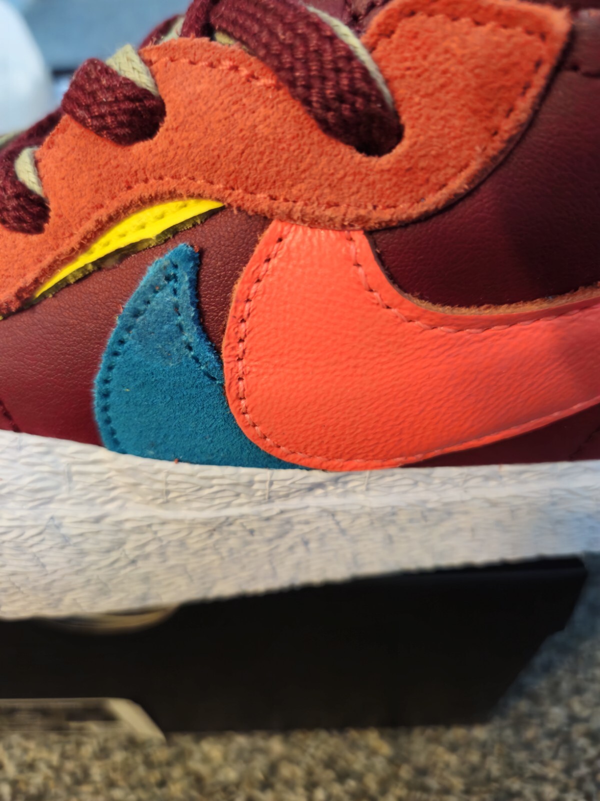 SACAI X NIKE Nike Blazer Kaws taglia 8 Low x KAWS x Sacai Team rosso 2021 DM7901 600