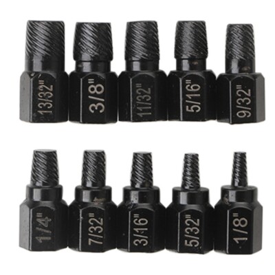 10PCS Screw Extractor Kit Easy Out Easily and Quickly Remove Repair Tools
