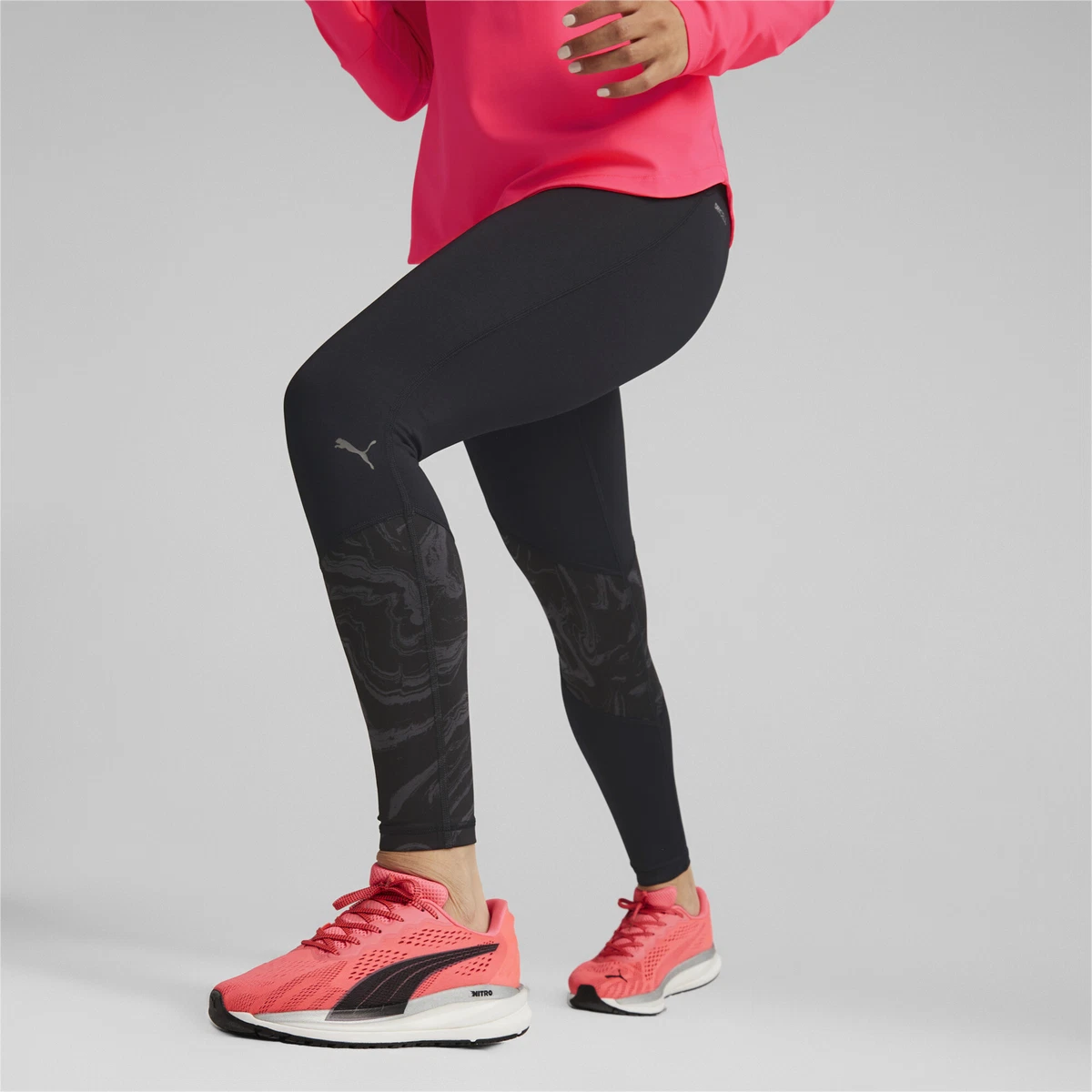 PUMA Graphic High Waist 7 8 Running Leggings Womens eBay
