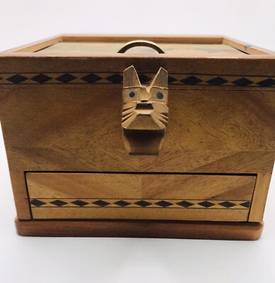 Mechanical Cigarette Box RARE Mid Century Japanese Roll Top
