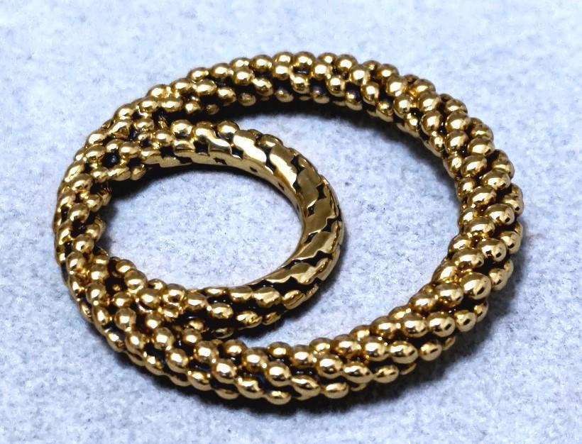 Collana doppio anello Yves Saint Laurent colore oro 37956