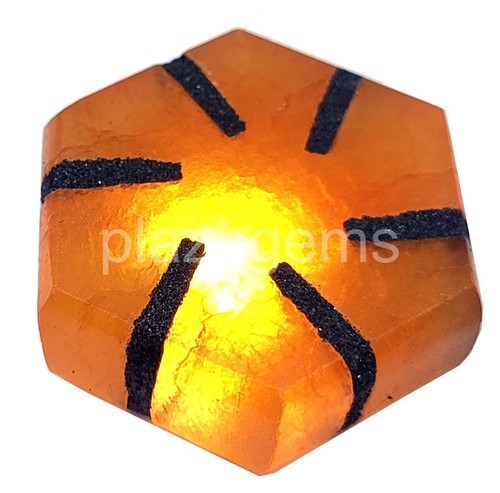 33.30 Ct Hexagon Natural Yellow Beryl Terapich Rough Dyed EGL Loose Gems 5JRJ - Picture 3 of 7