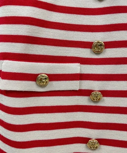 GUCCI Giacca in maglia con bordo bottoni oro 572593 Xkalw giacca su misura