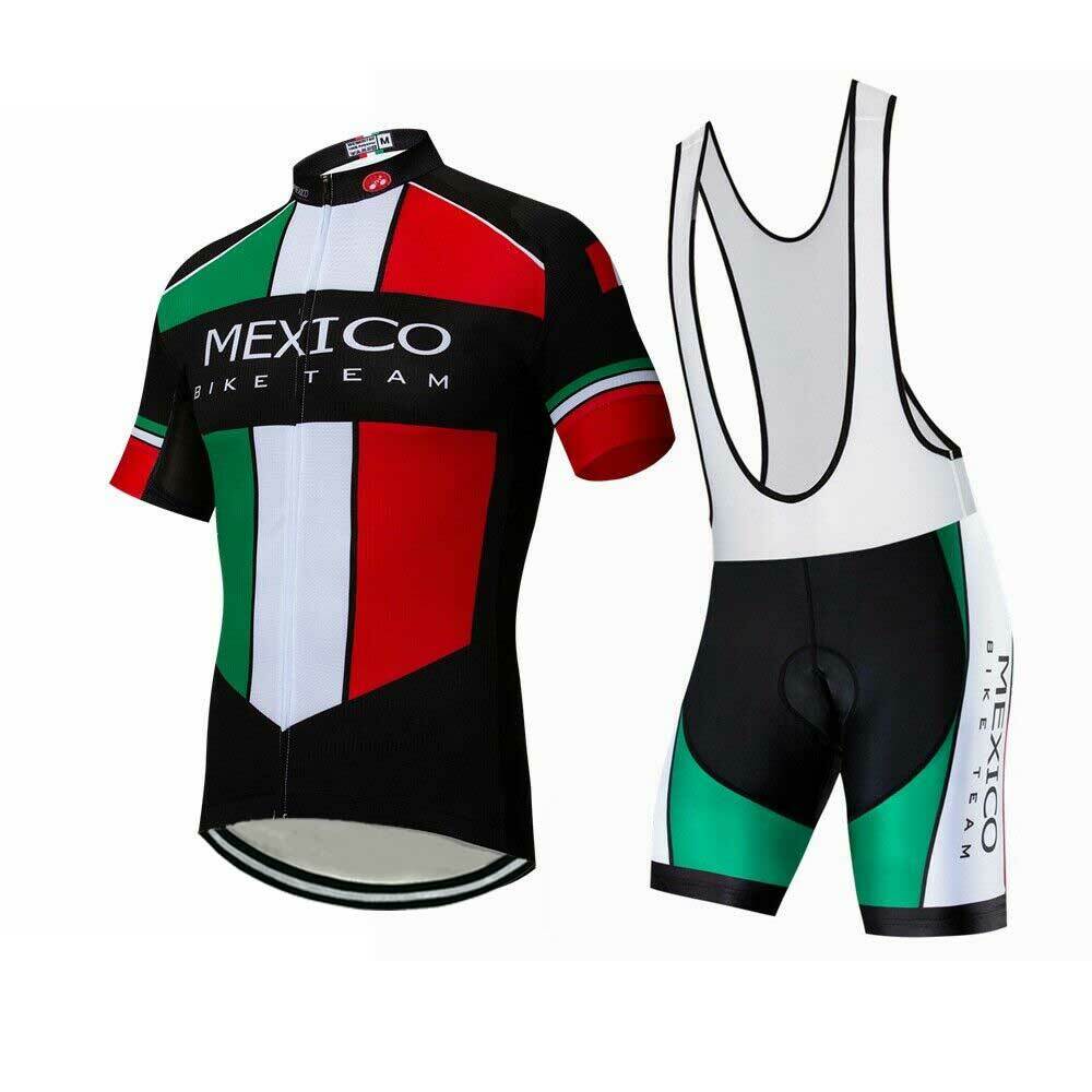 Team Cycling Kit 2024 Men's Bike Cycle Jersey and Bib Shorts Padded Set