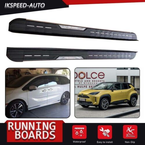 Fit Toyota Yaris Cross 2020-2024 Side Step Nerf Bar Stairs Fixed Running Board - Photo 1/10