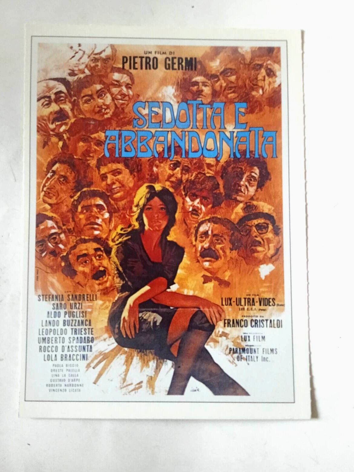 Locandina originale film Sedotta e abbandonata (1964) - Regia di Pietro Germi