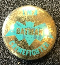I'm A Batman Crimefighter DC Comic Book Original VINTAGE Pin Button Pinback 1"