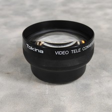Vintage Tokina Video Tele Converter VC 2.0X Japan Camcorder Lens Clear Tested 2X