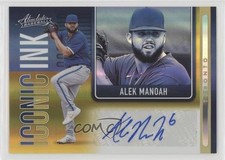 2022 Panini Absolute Iconic Ink Spectrum Gold 6/10 Alek Manoah #II-AM Auto 1j2