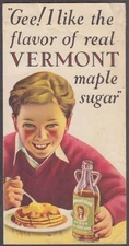 Gee! I like the flavor of real Vermont Maple Syrup folder 1940