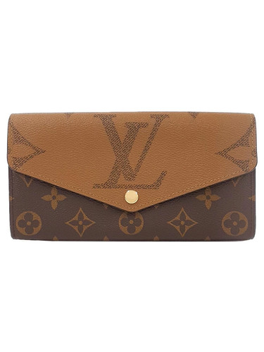 Louis Vuitton Monogram Giant Portefeuille Sara M80726 Canvas Black Long Wallet