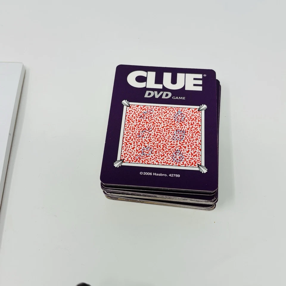 2006 Clue DVD Board Game Replacement Pieces Tokens Pawn Cards Pad - Image 4 of 4