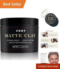 Men's Styling Clay 3.53 oz - Easy Application, Natural Matte, Long-Lasting Hold
