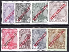 PORTUGAL 1910 160-173, 176,177 ** MNH FLAWLESS PART SET (09958