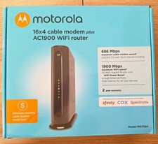 Motorola MG7550 16x4 High Speed    Cable Modem Plus AC1900 WiFi Router Tested 