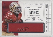 2014 National Treasures Timeline Materials Team Nicknames /50 Carlos Hyde 0hk7