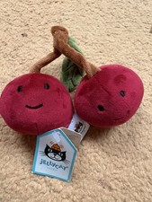 Jellycat fabulous fruit cherries small Soft Plush Toy New Tags Rare Retired