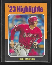 2024 Topps Heritage MINI #7 Shohei Ohtani SHORT PRINT SP 23 Highlights 150th HR