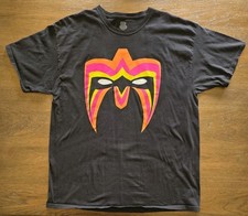 2013 WWE Legends The Ultimate Warrior Mask T-Shirt Size XL Face Paint Logo WWF