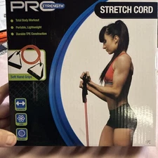 Pro Strength Stretch Cord Resistance Total Body Workout Band, New