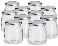 10Er SET Zeller 19058 Einmachglas 280 Ml Mit Metalldeckel, Ca. Ø 8,1 X 8,6 Cm