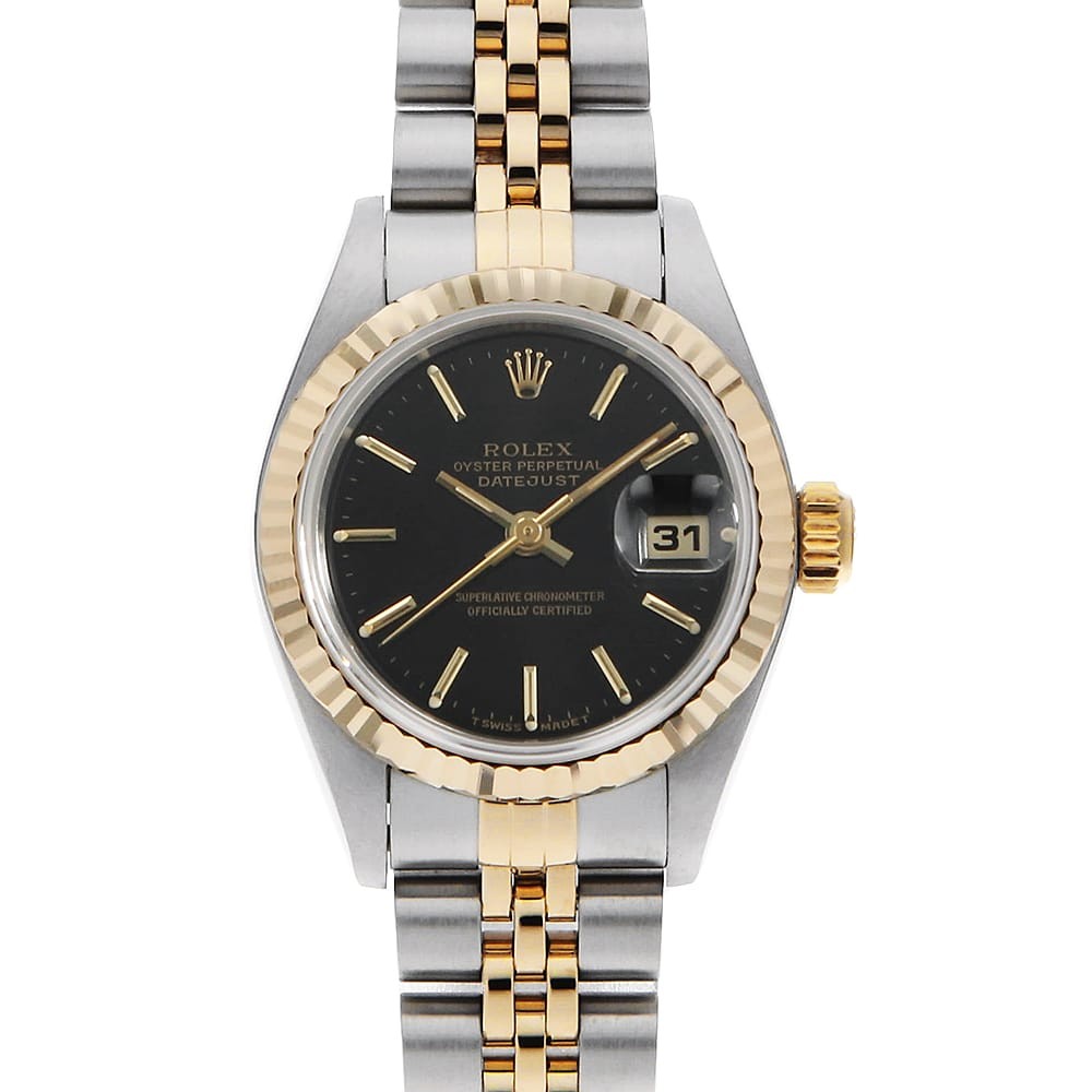 Datejust Number Women bar black second hand ROLEX 69173 T - VintageWatches.PK Datejust Number Women bar black second hand ROLEX 69173 T - vintagewatches.pk